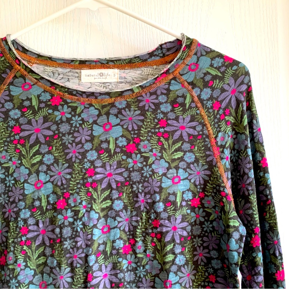 Natural Life Multicolor Floral Top